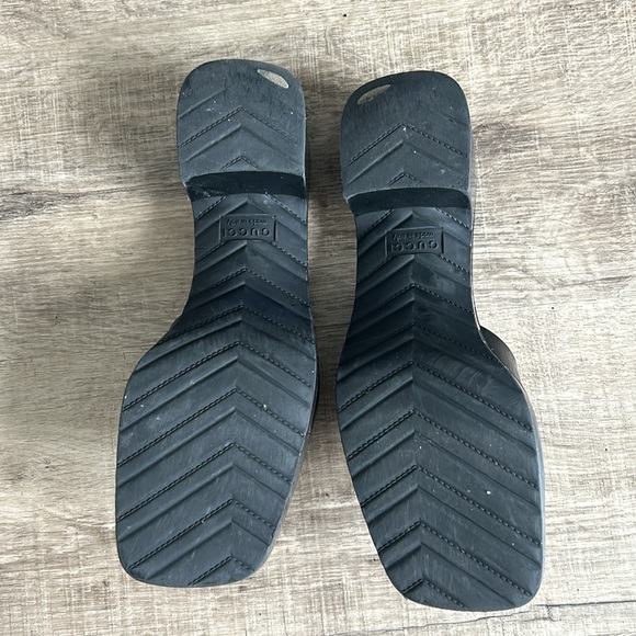 Gucci rubber mules slides with black heel size 39 - Picture 7 of 11